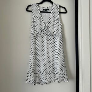 Lulus black and white polka dot dress